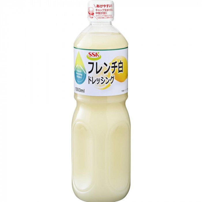＜＜ご注意下さい＞＞こちらの商品はメーカーよりお客様へ直接お届けの品になります。 当店での在庫はしておりません。在庫の有無はメーカー在庫のみになりますので、急な欠品や急に廃盤になる可能性がございます。こちらの商品の配送について○北海道・沖縄・離島につきましては、配送不可となりますので予めご了承お願いします。こちらの商品の包装(ラッピング)について○上記の理由(メーカーより直送)により包装はできませんので予めご了承お願いします。こちらの商品の不具合について○お届けしましたこちらの商品に不具合があった場合、商品到着日より1週間以内に当店にご連絡ください。メーカーが直接対応させて頂きます。○お客様がご自身で修理された場合、費用の負担は致しかねますので予めご了承下さい。レモンの風味を効かせたさわやかな酸味のフレンチドレッシングです。野菜サラダだけでなく魚料理や肉料理にもご使用いただけます。※栄養成分の表示値は、目安です。内容量：1Lサイズ：個装サイズ：34×18×29cm重量：個装重量：8800g仕様：賞味期間：製造日より270日セット内容：8個入生産国：日本栄養成分：100gあたりエネルギー366kcal、たんぱく質0.2g、脂質37.3g、炭水化物6.6g、食塩相当量3.4g原材料：名称：乳化液状ドレッシング食用植物油脂(国内製造)、醸造酢、果糖ぶどう糖液糖、食塩、濃縮レモン果汁/増粘剤(キサンタン)、調味料(アミノ酸)、酸味料、香辛料抽出物、香料、(一部に大豆を含む)アレルギー表示：大豆（原材料の一部に含んでいます）保存方法：常温で保存してください。製造（販売）者情報：エスエスケイフーズ株式会社静岡工場:静岡県焼津市高新田477-1藤枝工場:静岡県藤枝市高田957-1