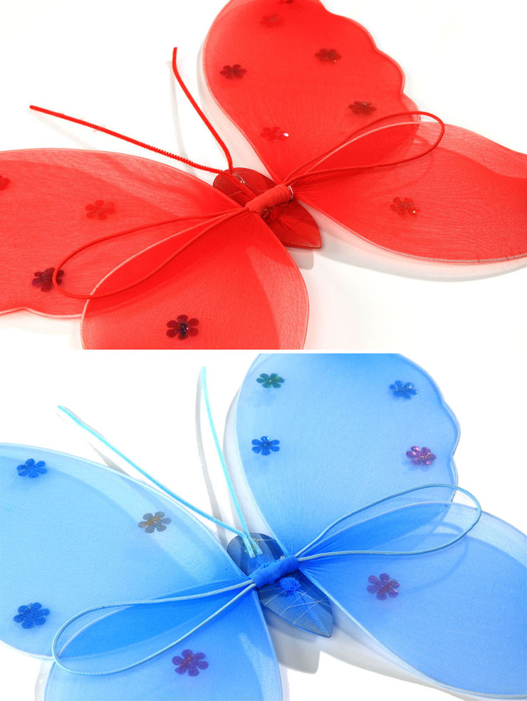 【送料無料】FJKコスチューム蝶の妖精変身セット（羽、ステッキ、カチューシャ）3点セットキッズコスプレ衣装子供用新着【あす楽対応】【HLS_DU】