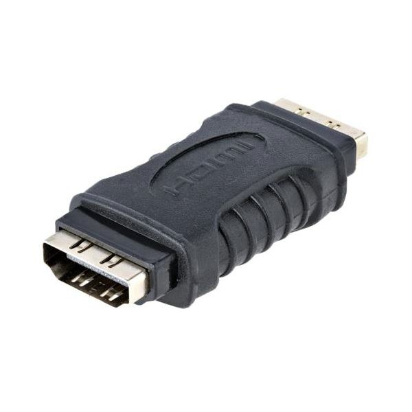 （まとめ） StarTech.com HDMI 中継コネクター メス-メス ブラック GCHDMIFF 1個 〔×3セット〕 【北海道・沖縄・離島配送不可】