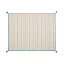 ラグマット 絨毯 約185×240cm ブルー 綿100％ 滑り止め付き ふっくら インド綿ラグ リビング ダイニング インテリア家具