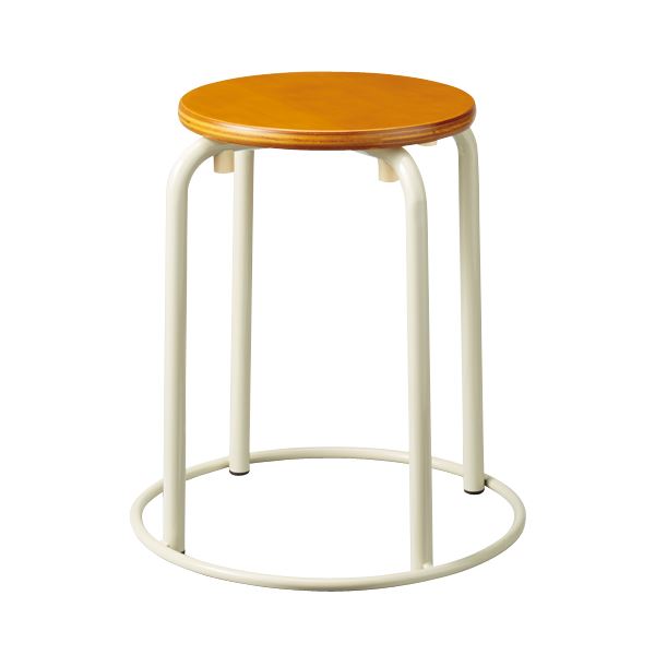 第一工業 丸スツール PS-710-I 木目 SH460 リング付【代引不可】【北海道・沖縄・離島配送不可】