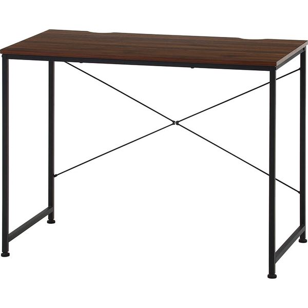 ワークデスク 約幅95×48cm BR ブラウン 組立品