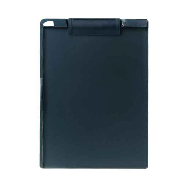 （まとめ）TANOSEE クリップボード A4タテ ネイビー 1枚〔×5セット〕