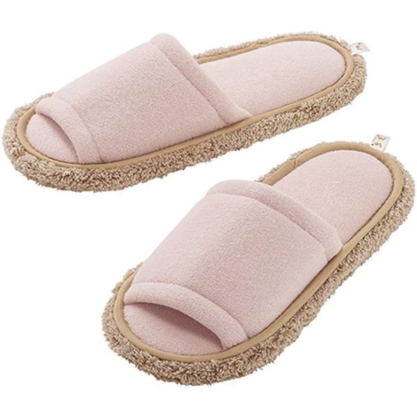 〔2個セット〕 激落ち おそうじスリッパ NEO S-534 ピンク