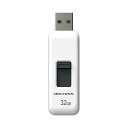 (まとめ) アーキスUSB2.0 スライド式フラッシュメモリ 32GB ホワイト AS-032GU2-PSW 1個 〔×5セット〕 【北海道・沖縄・離島配送不可】(2)