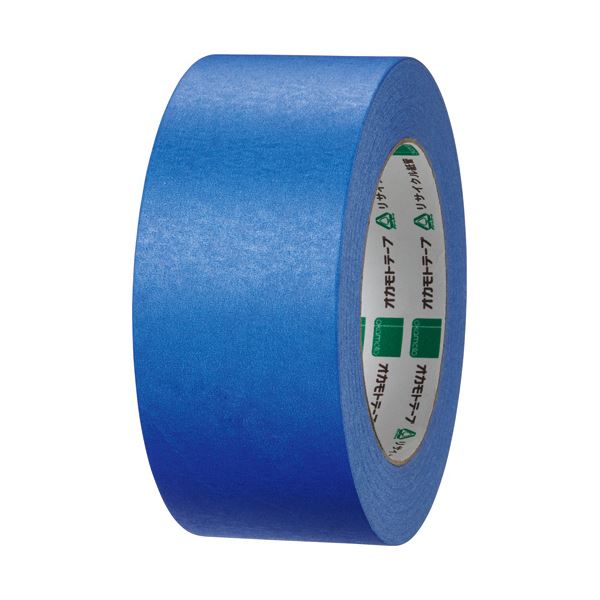 （まとめ）オカモト クラフトテープ 環境思い カラーNo.224WC 50mm×50m 青 1巻〔×10セット〕