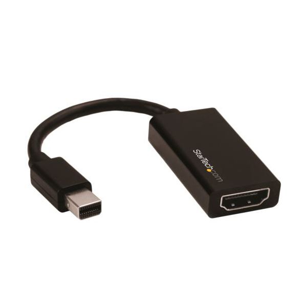 StarTech.com Mini DisplayPort-HDMI変換アダプタ 4K ミニディスプレイポート-HDMI オス／メスブラック MDP2HD4K60S 1個 【北海道・沖縄・離島配送不可】