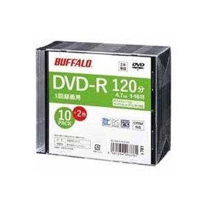 〔まとめ〕 BUFFALO 録画用DVD-R 12枚 RO-DR47V-012CWZ 〔×2セット〕 【北海道・沖縄・離島配送不可】