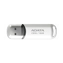 (まとめ)A-DATA C906小型USBフラッシュドライブ 16GB ホワイト AC906-16G-RWH 1個〔×2セット〕(2)