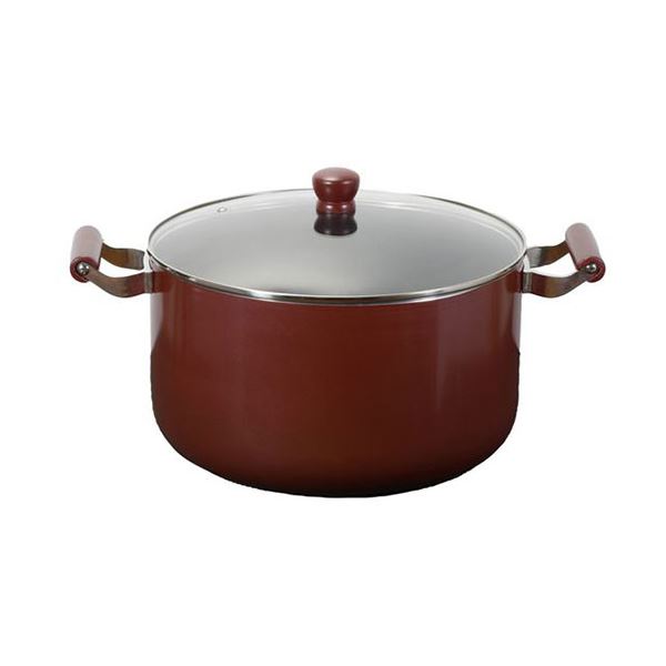 パール金属 メガサイズ ふっ素加工IH対応ガラス蓋付大型鍋32cm HB-6674 【北海道・沖縄・離島配送不可】