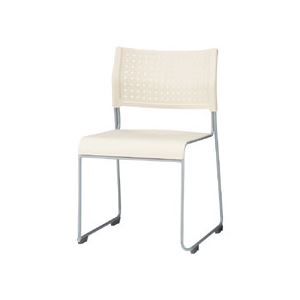 アイリスチトセ スタッキングチェア 樹脂座タイプ アイボリー ASL-110PP-IV 1脚【代引不可】【北海道・沖縄・離島配送不可】