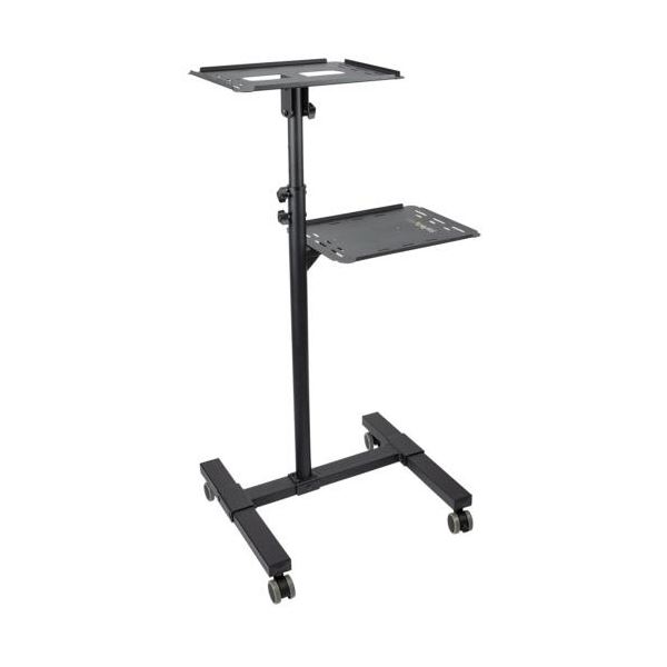 StarTech.com プロジェクター＆ノートパソコンスタンド ブラック ADJPROJCART 1台 【北海道・沖縄・離島配送不可】