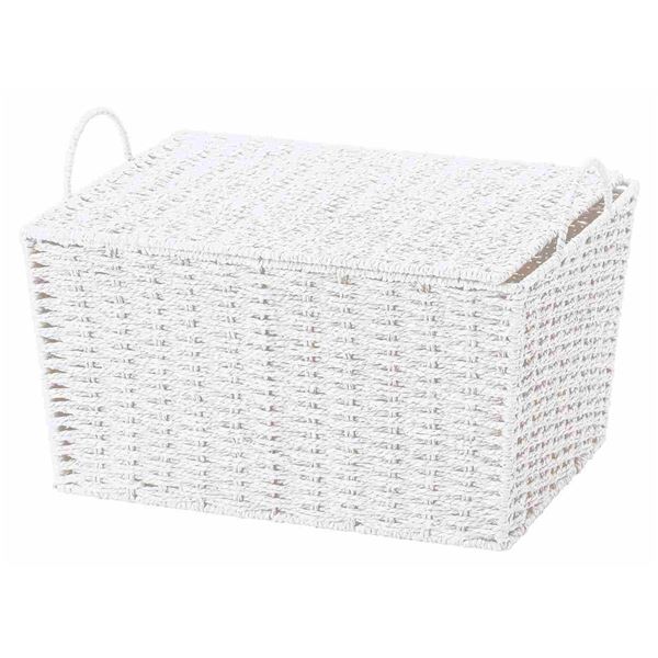 ちどり産業 カラーペーパー 蓋付き ホワイト CH-412WH 【北海道・沖縄・離島配送不可】