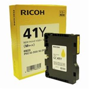 RICOH(リコー) ジェルジェットカートリッジ GC41Yイエロー【代引不可】【北海道・沖縄・離島配送不可】 RICOH(リコー) ジェルジェットカートリッジ GC41Yイエロー【代引不可】【北海道・沖縄・離島配送不可】