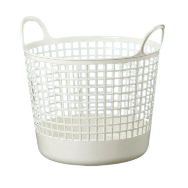 ライクイットスカンジナビアスタイル ラウンドバスケット ホワイト SCB-1 1個 【北海道・沖縄・離島配送不可】