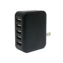 ミヨシ USB-ACアダプタ 2.4A 自動出力制御 ブラック IPA-60U2/BK(2)