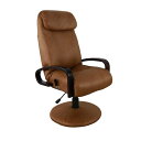 回転高座椅子 約W55×D65〜100×H90〜110cm ブラウン 組立品