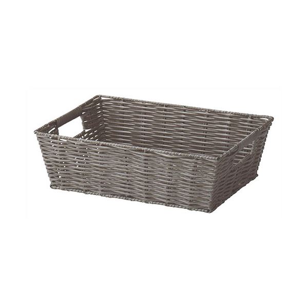 〔5セット〕 ちどり産業 ナチュラルスタイルバスケット BR ブラウン 59-26BRX5 【北海道・沖縄・離島配送不可】