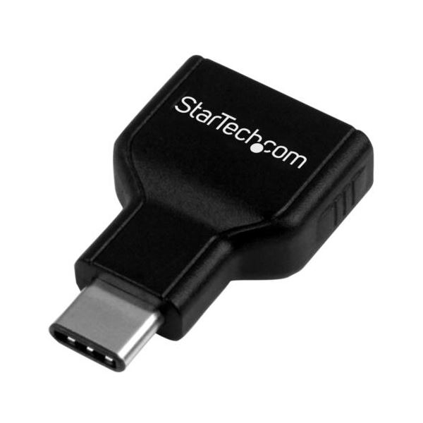 （まとめ） StarTech.com USB3.0準拠変換コネクタ TypeC（オス）-A（メス） ブラック USB31CAADG 1個 〔×3セット〕 【北海道・沖縄・離島配送不可】