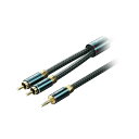 VENTION 3.5mm Male to 2RCA Male オーディオケーブル 1.5m グリーン BC-1030 【北海道・沖縄・離島配送不可】(2)