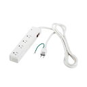 バッファロー2/3ピン式電源タップ 4+4個口タイプ 雷サージ防止/集中スイッチ付 ホワイト 2m BSTAPSDC820WH 1個 【北海道・沖縄・離島配送不可】(2)