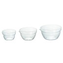〔2個セット〕 ハリオ 片口ボール 3個セット 100/200/400ml 各1個 KB-1318