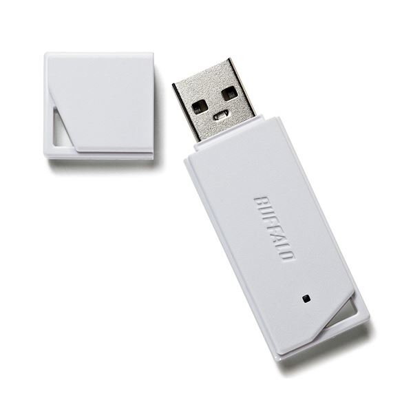 （まとめ） バッファローUSB2.0 どっちもUSBメモリー 32GB ホワイト RUF2-KR32GA-WH 1個 〔×5セット〕 【北海道・沖縄・離島配送不可】