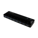 StarTech.com 10ポート USB3.0ハブ 急速充電専用ポート搭載 ブラック ST103008U2C 1個 【北海道・沖縄・離島配送不可】