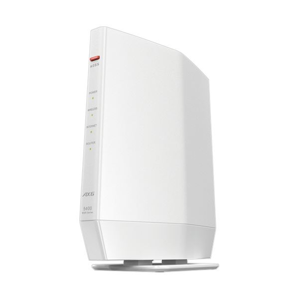 バッファローAirStation 無線LAN親機 11ax/ac/n/a/g/b 4803+573Mbps WSR-5400AX6P-WH1台 【北海道・沖縄・離島配送不可】