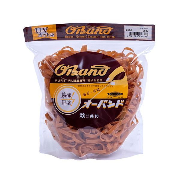 共和 オーバンド#180 内径38mm 500g入 透明袋 GGA-N-008 1袋 【北海道・沖縄・離島配送不可】