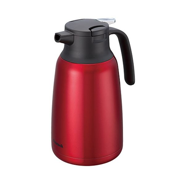 (まとめ) ピーコック ステンレス製 ハンディポット1.5L レッド AHR-150-R 1台 〔×3セット〕