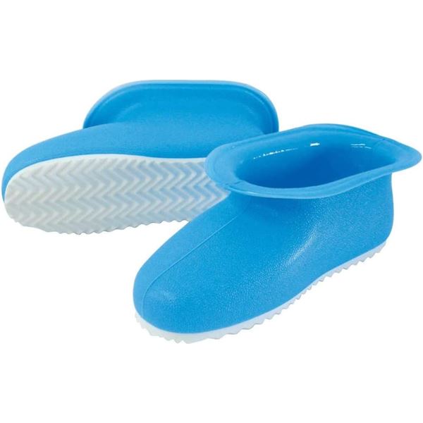 〔2個セット〕 お風呂ブーツ ハミングブーツ 26cm ブルー (バスブーツ)
