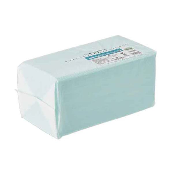 （まとめ） TANOSEE 抗菌カウンタークロスグリーン 1パック（100枚） 〔×5セット〕