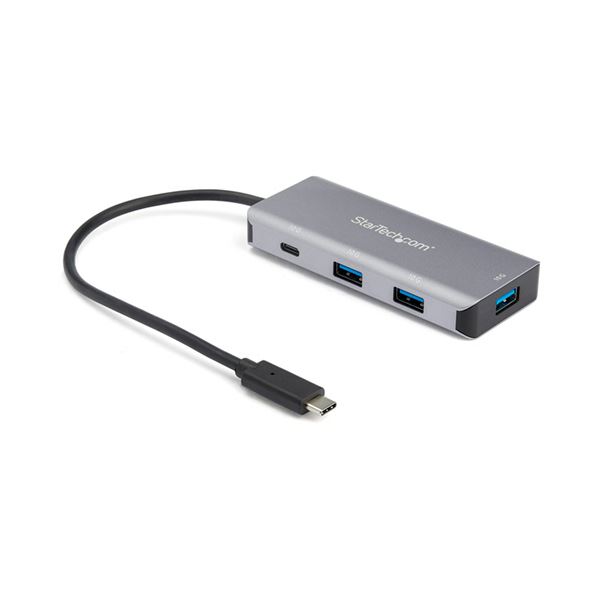 StarTech.com 4ポートUSB Type-Cハブ USB-A×3／USB-C×1 ブラック＆スペースグレーHB31C3A1CB 1個 【北海道・沖縄・離島配送不可】