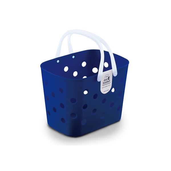 〔2個セット〕 不動技研 ミニドットEバスケット ネイビー F2458