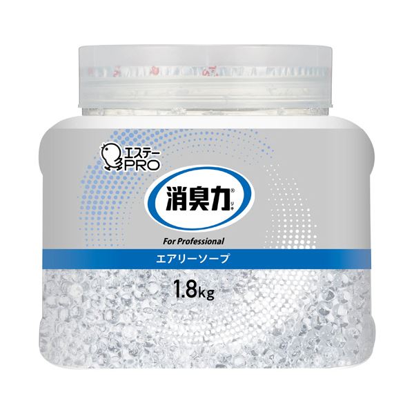 エステー 消臭力業務用消臭剤 ビーズタイプ エアリーソープ 本体 1.8kg 1個 【北海道・沖縄・離島配送不可】