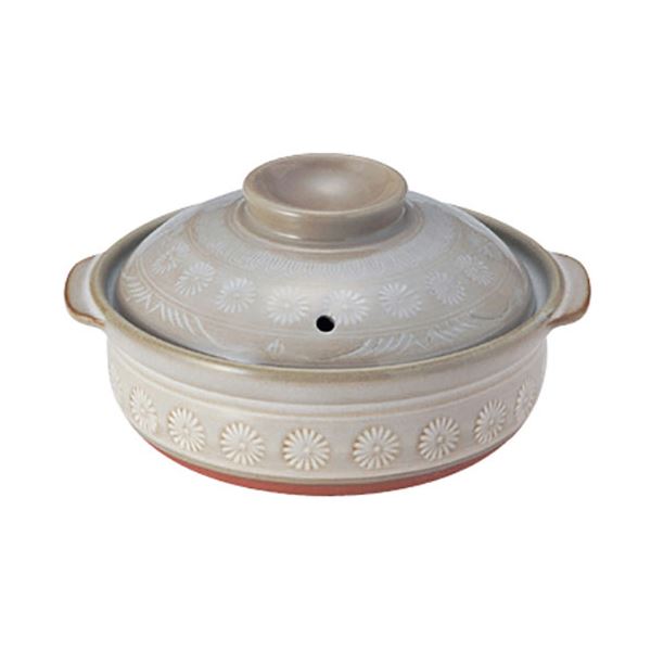 三陶 銀峯花三島6号深鍋 ガス火専用 MMT10616 【北海道・沖縄・離島配送不可】