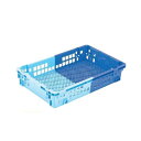 業務用コンテナボックス/食品用コンテナー 〔NF-M35〕 ダークブルー/ブルー 材質:PP【代引不可】【北海道・沖縄・離島配送不可】