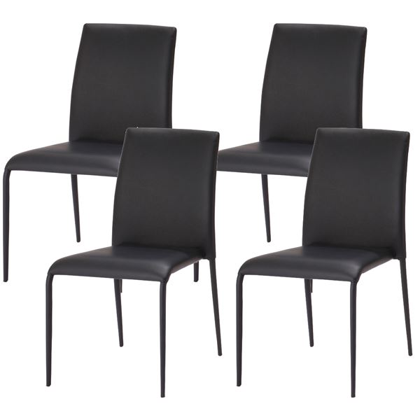 あずま工芸 ダイニングチェア スタッキング可能 ブラック〔4脚入〕 TDC-9339【代引不可】【北海道・沖縄・離島配送不可】