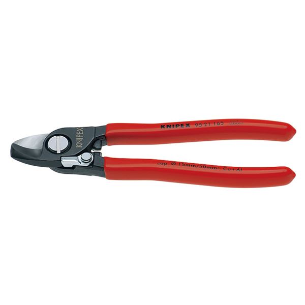 KNIPEX（クニペックス）9521-165 ケーブルカッター（バネ付）（SB）【代引不可】【北海道・沖縄・離島配送不可】