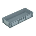 〔4個セット〕 TP規格コンテナボックス 〔TP-381.5B 穴無し〕 グレー 相互モジュール嵌合可【代引不可】【北海道・沖縄・離島配送不可】(3)