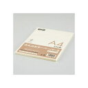 (まとめ) TANOSEE αエコカラーペーパーII A4 ライトクリーム 少枚数パック 1冊(100枚) 〔×15セット〕【代引不可】【北海道・沖縄・離島配送不可】