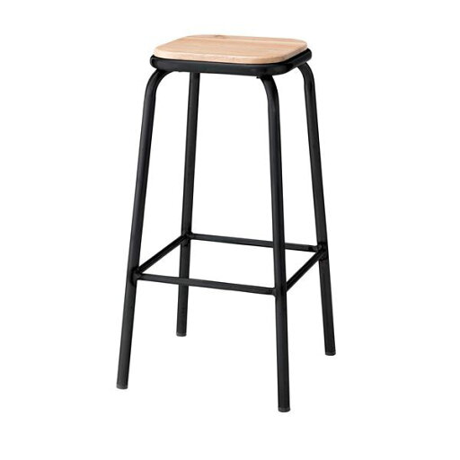 シンプルハイスツール/バーチェア 〔ブラック〕 天然木(アッシュ)座面 高さ73cm PC-67BK【代引不可】【北海道・沖縄・離島配送不可】 シンプルハイスツール/バーチェア 〔ブラック〕 天然木(アッシュ)座面 高さ73cm PC-67BK【代引不可】【北海道・沖縄・離島配送不可】
