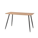 木目調ダイニングテーブル/リビングテーブル 〔幅120cm〕 スチール脚 ナチュラル PLT-512NA【代引不可】【北海道・沖縄・離島配送不可】