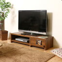 テレビ台/テレビボード 〔幅120cm 37型~52型対応〕 ライトブラウン 収納棚 引き出し1杯 雑誌ディスプレイ 脚付き 『ルーク』 【代引不可】【北海道・沖縄・離島配送不可】