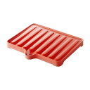 〔50セット〕 ドレーナー/水切り器具 〔レッド〕 38.4×34×3.5cm 本体:PP 『リベラリスタ』【代引不可】【北海道・沖縄・離島配送不可】
