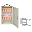 ワールドキーボックス/鍵収納箱 〔携帯・壁掛け兼用型/10本掛用〕 スチール製 水上金属 K-10【代引不可】【北海道・沖縄・離島配送不可】