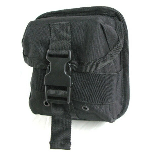 モール対応防水布使用 ウェストポーチ ブラック【代引不可】【北海道・沖縄・離島配送不可】