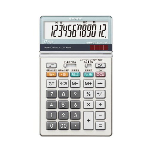 (まとめ) シャープ SHARP 実務電卓 12桁 ナイスサイズ EL-N732K-X 1台 〔×2セット〕【代引不可】【北海道・沖縄・離島配送不可】 (まとめ) シャープ SHARP 実務電卓 12桁 ナイスサイズ EL-N732K-X 1台 〔×2セット〕【代引不可】【北海道・沖縄・離島配送不可】