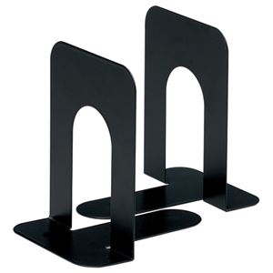 （まとめ） TANOSEE ブックエンド T型 中 ブラック 1組（2枚） 〔×15セット〕【代引不可】【北海道・沖..